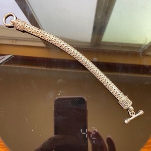 Heavy Byzantine sterling bracelet